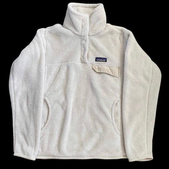 Patagonia women’s pullover small white fleece - Picture 2 of 3